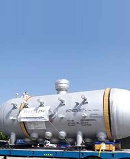 90 Tons pressure vessels from Dubai to Houston