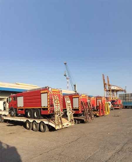 18 fire fighting units handled from Jebel Ali to Iraq